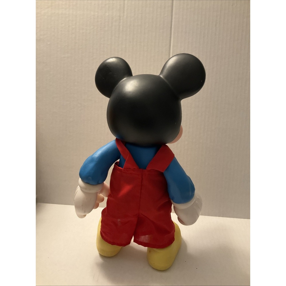 Vintage 1980s Mickey Mouse Figure 14” Arco Party Time Overalls Walt Disney - Picture 5 of 7